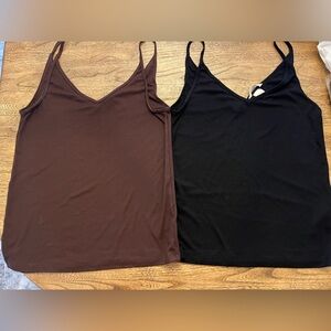 H&M set of 2 tank tops spaghetti strap women’s medium